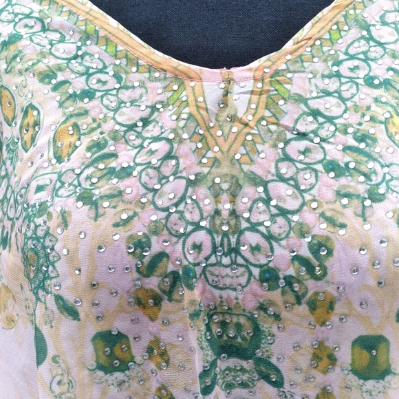 💥 BACK IN STOCK💥 Beach coverup light pink & green - Picture 4 of 8